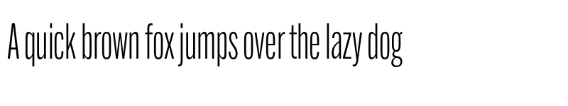 Preview of Alternate Gothic Compressed ATF Semilight font