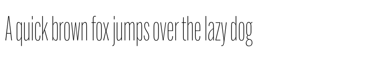 Preview of Alternate Gothic Compressed ATF Thin font