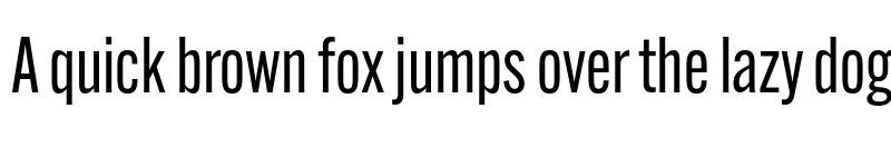 Preview of Alternate Gothic Condensed ATF Regular font