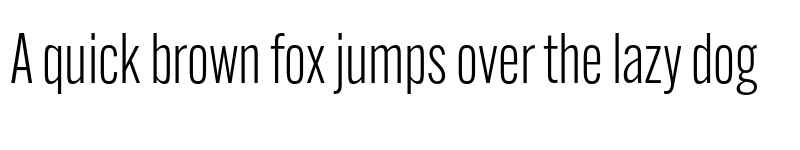 Preview of Alternate Gothic Condensed ATF Semilight font