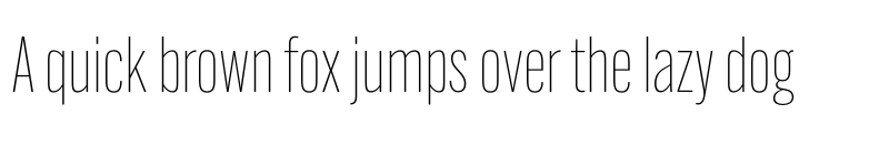 Preview of Alternate Gothic Condensed ATF Thin font