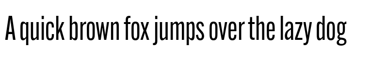 Preview of Alternate Gothic Extra Cond ATF Regular font