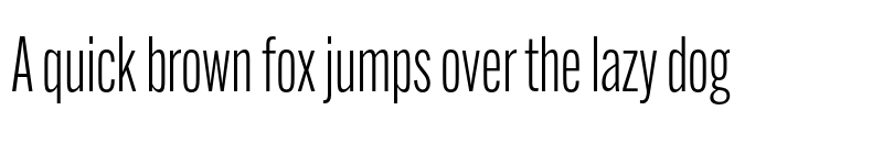 Preview of Alternate Gothic Extra Cond ATF Semilight font