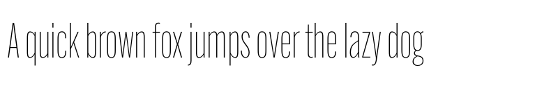 Preview of Alternate Gothic Extra Cond ATF Thin font