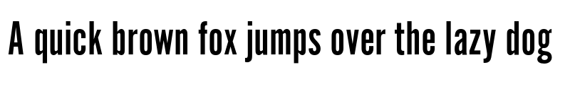 Preview of Alternate Gothic No1 D Regular font