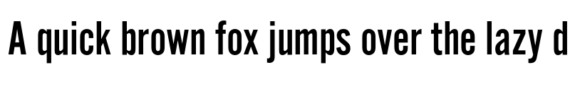 Preview of Alternate Gothic No2 D Regular font