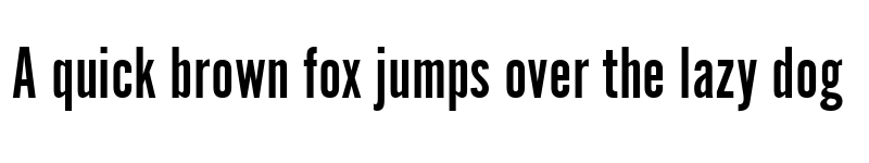 Preview of AlternateGotNo1DW05-Regular Regular font