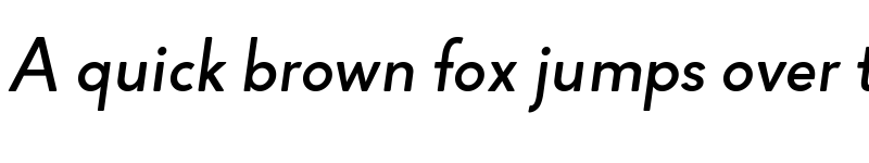 Preview of Altona Sans Italic font