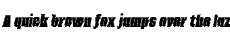 Preview of Alumni Sans Collegiate One Italic font