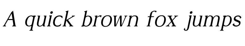 Preview of Alvarado Light Italic font