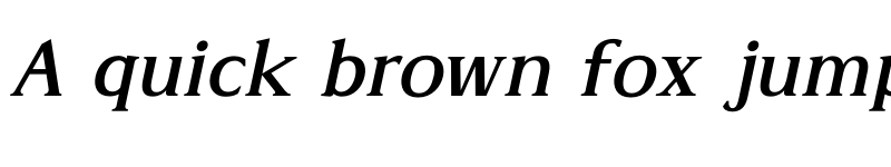 Preview of Alvarado Medium Italic font