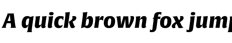 Preview of Alverata Black Italic font