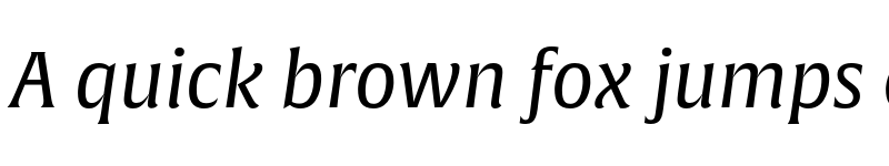 Preview of Alverata Italic font