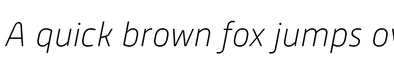 Preview of Alwyn New Rounded Thin Italic font