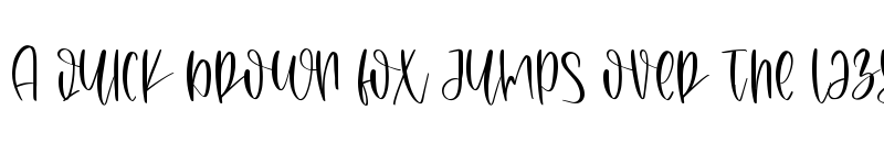 Preview of Amanda Kleen Personal Use Only Regular font