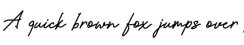 Preview of Amanda Signature Regular font