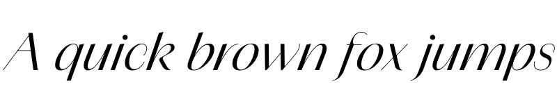 Preview of Amandine Italic font