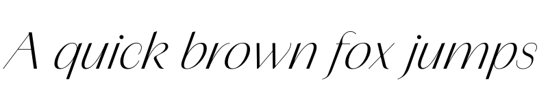 Preview of Amandine Light Italic font