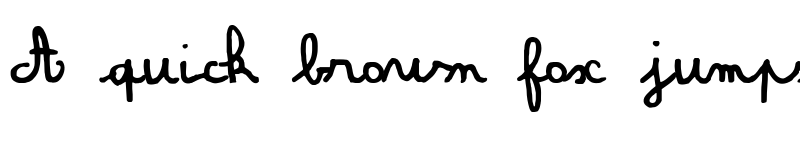 Preview of Amandine Regular font