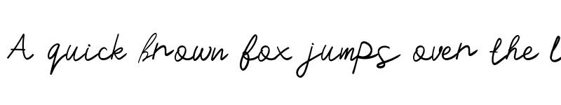 Preview of Amanola Personal Use Regular font