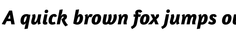 Preview of Amaranth Bold Italic font