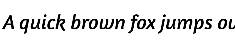 Preview of Amaranth Italic font