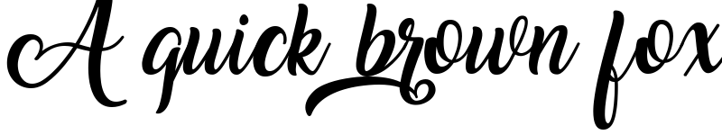 Preview of Amarillo Regular font