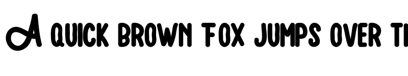 Preview of Amatir Regular font