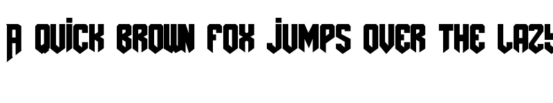 Preview of AmazDooMLeft Regular font