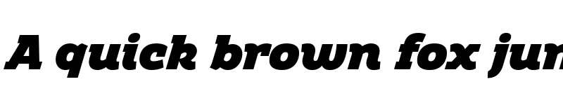 Preview of Amazing Slab Trial Black Italic font