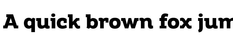 Preview of Amazing Slab Trial Extrabold font