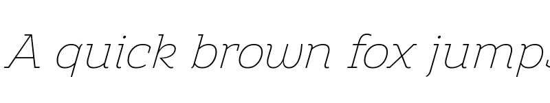 Preview of Amazing Slab Trial Extralight Italic font