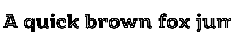 Preview of Amazing Slab Trial Inline Extrabold font