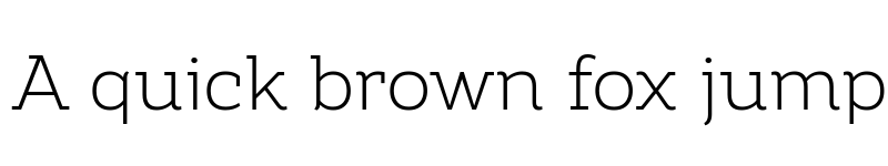 Preview of Amazing Slab Trial Light font