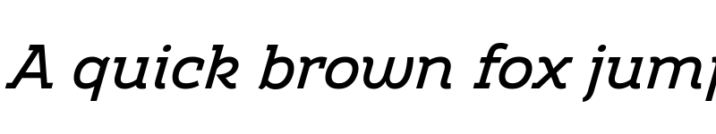 Preview of Amazing Slab Trial Medium Italic font