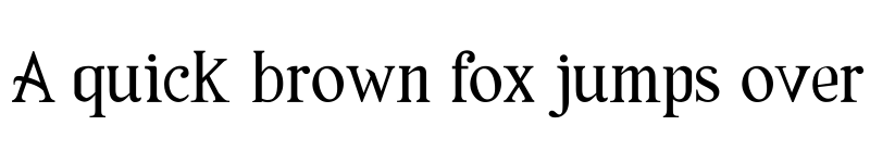 Preview of Amaz?nica Regular font