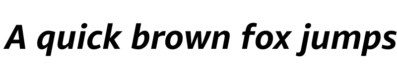 Preview of Amazon Ember Bold Italic font