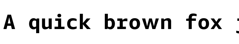 Preview of Amazon Ember Duospace Bold font