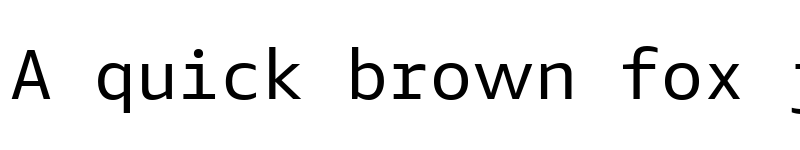 Preview of Amazon Ember Duospace Regular font