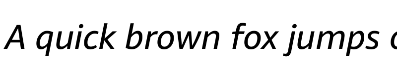 Preview of Amazon Ember Italic font