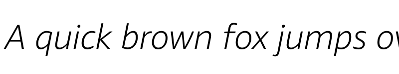 Preview of Amazon Ember Light Italic font