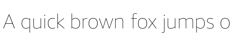 Preview of Amazon Ember Thin font