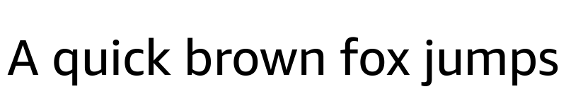 Preview of Amazon Ember V2 Regular font
