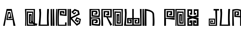 Preview of Ambages Regular font