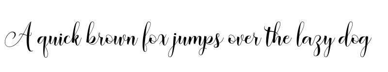 Preview of Amberland Script Regular font