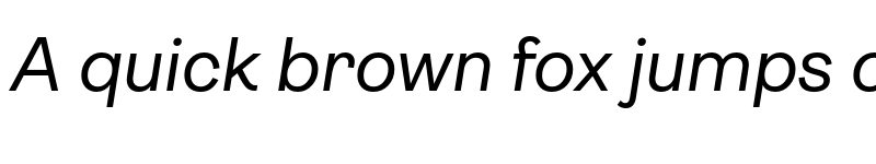 Preview of Ambit Italic font