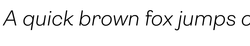 Preview of Ambit Light Italic font