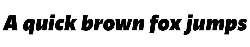 Preview of Ambra Sans Text Trial Black Italic font