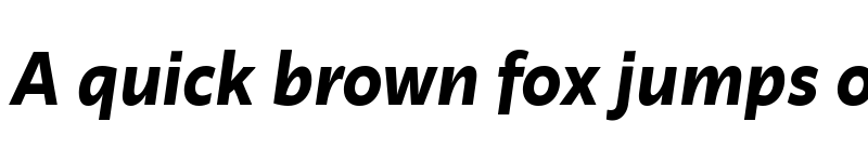 Preview of Ambra Sans Text Trial Bold Italic font