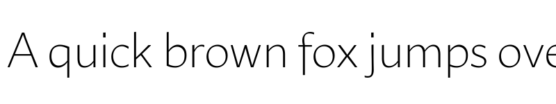 Preview of Ambra Sans Text Trial Light font